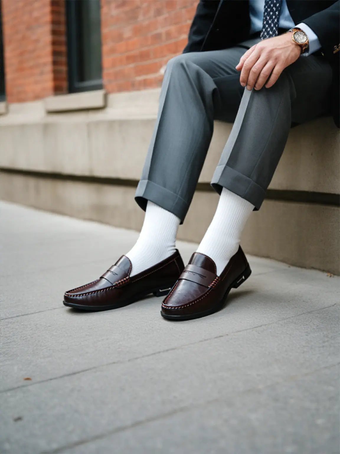 James Men's Genuine Leather Shoes with High-Quality Finish Flashwoop