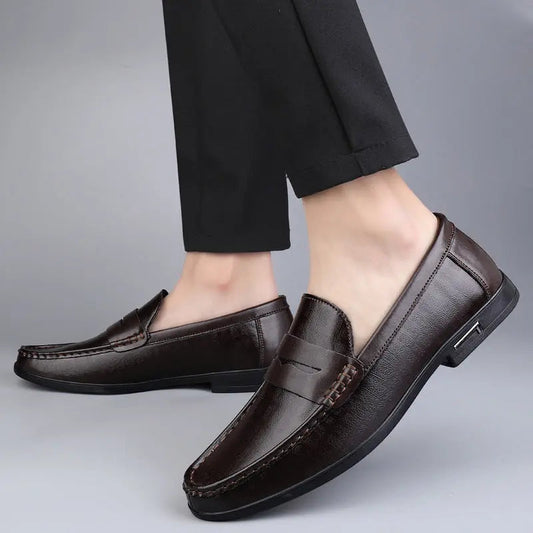 James Men's Genuine Leather Shoes with High-Quality Finish Flashwoop