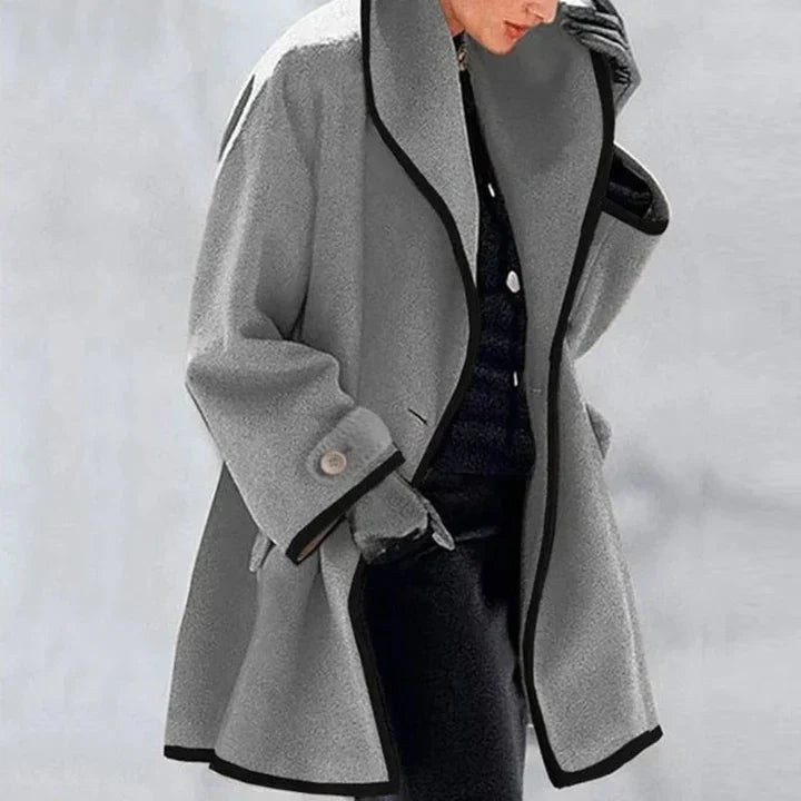Valeria™ | Stylish Double-Breasted Wool Coat